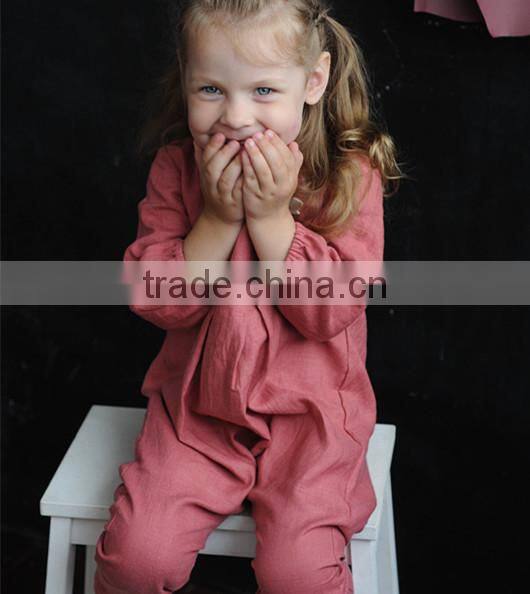 Children's Jumpsuit Linen Overalls Baby Romper Best Selling Products 2017 In USA