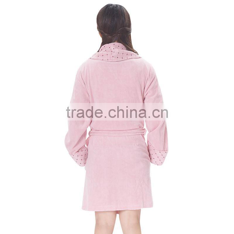 80% Cotton 20% Polyester Women Luxury Bathrobe