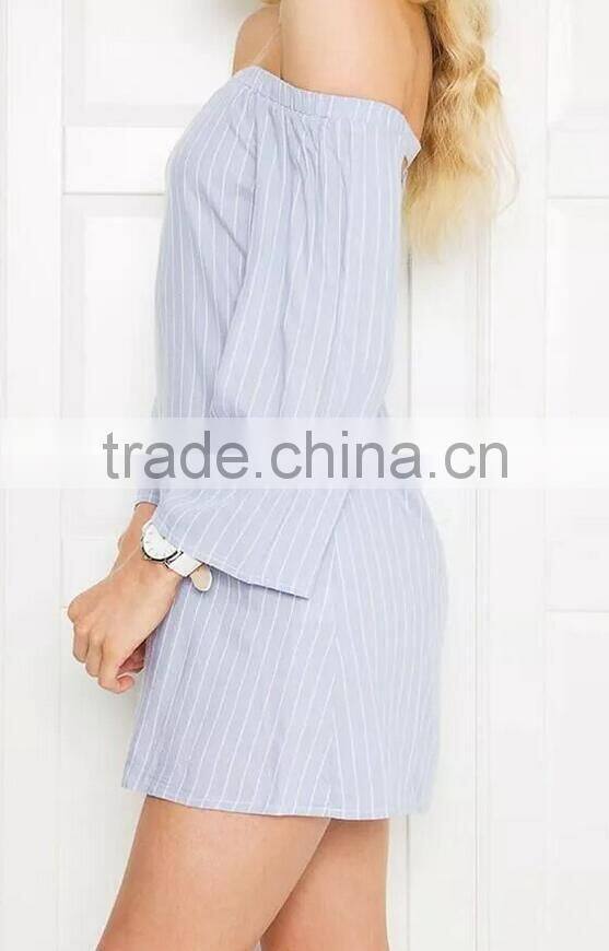 Runwaylover EY2330B Europe Style 2017 Ladies Fashion Off-Shoulder Blouse