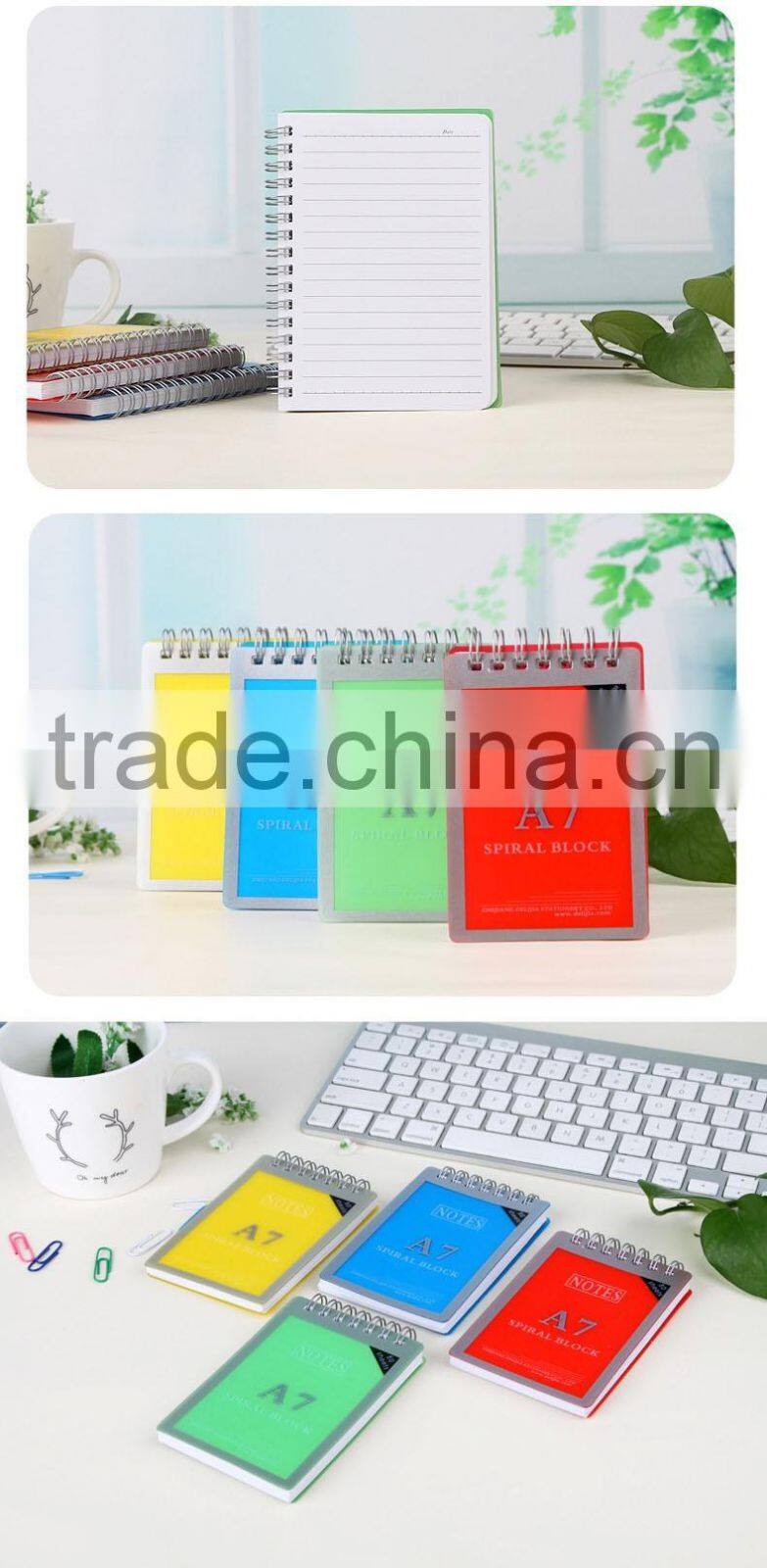 A7,A6,A5,B5 PP cover notbeook wire-o binding writing pad customizable memo pad
