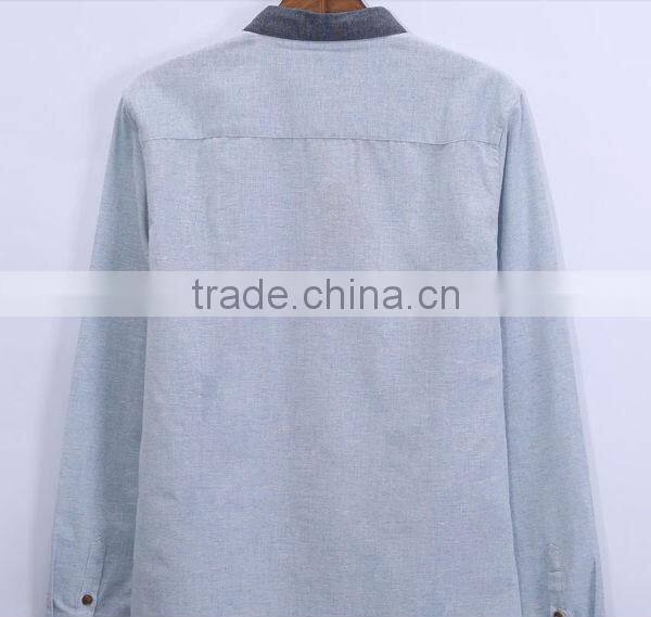 pointed collar spandex fabric mens shirt dress shirt