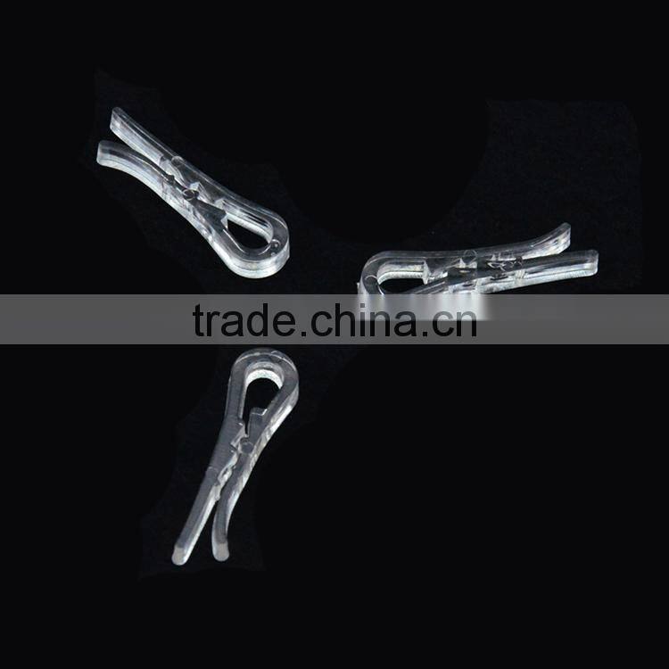 4.1*1.2cm Garment Accessory Transparent Plastic Clips for Packing