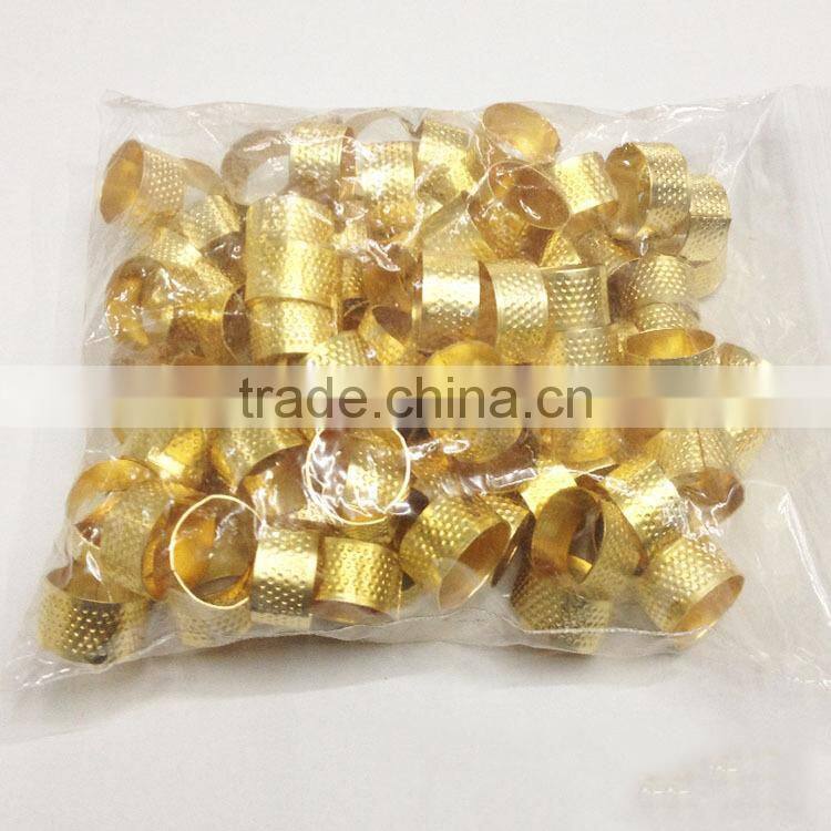 Hot Sale Sewing Tools Golden Copper Metal Sewing Thimble