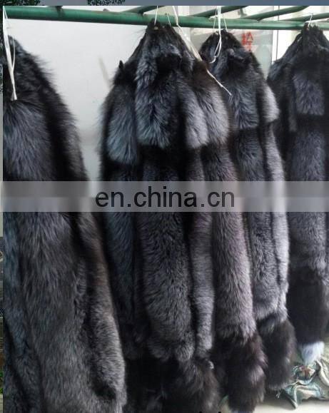 Wholesale Tanned Silver Fox Fur Skin Fox Fur Pelt For Garment
