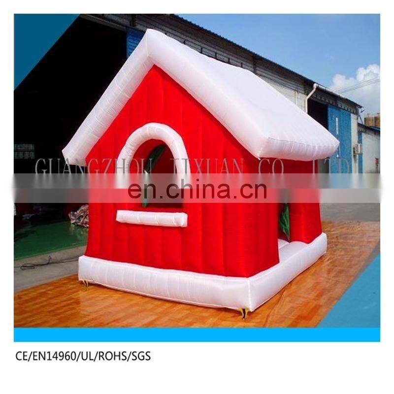 Christmas holiday inflatable santa claus and reindeer