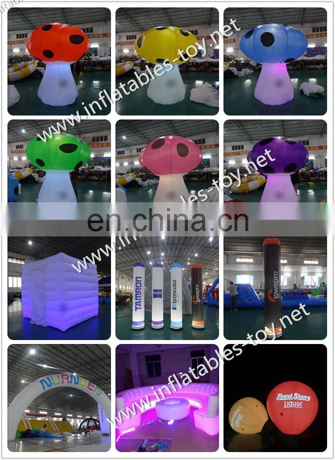 Customized Event Lighting Inflatables / Night Light Inflatable Lighting Logo Letters For Ground Decoration