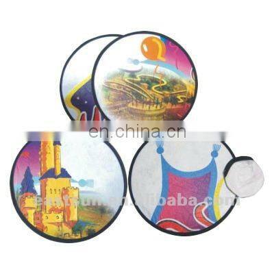 190T polyester folding frisbee outdoor sports frisbee