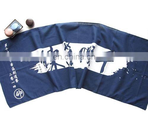 Cotton custom plain long wash towel hand towel tenugui