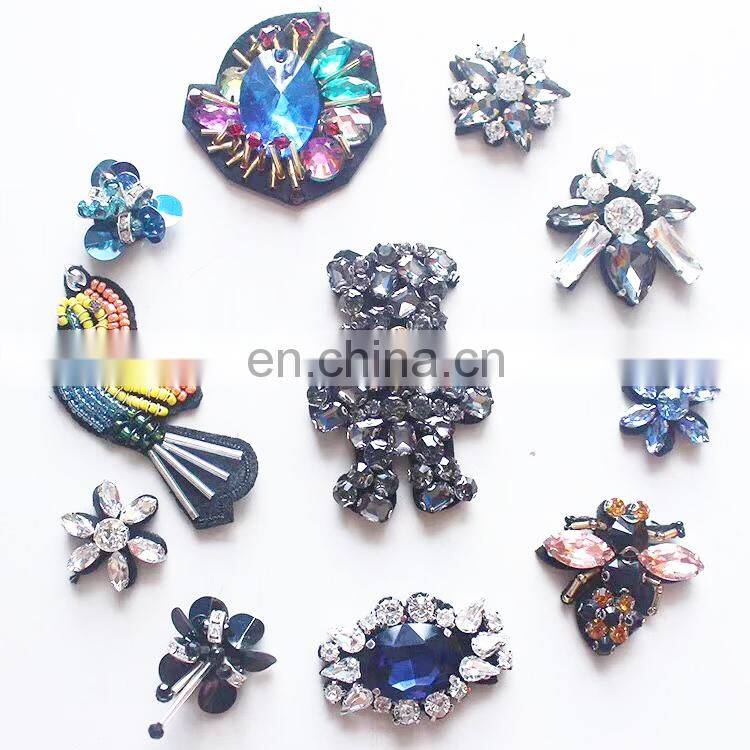2017 Rhinestone/beads/pearl Handmade Applique