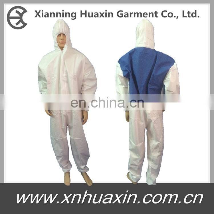 Back SMS Coverall with Elastic Wrist/Ankle