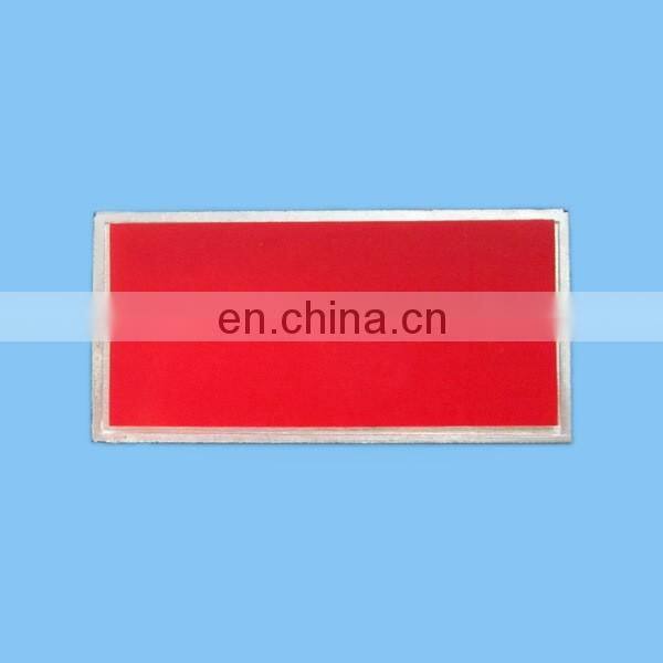 embossed logo permanent adhesive metal label