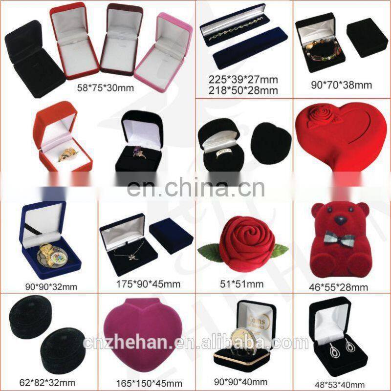 Heart Shaped Cute velvet Ring Case