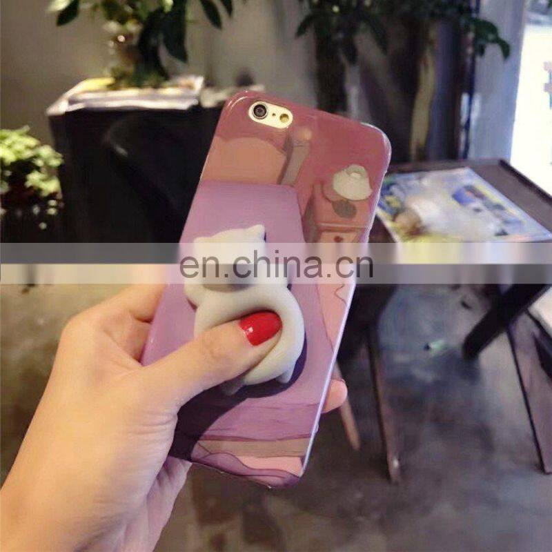 Factory Price Wholesale Custom 3D Soft TPR Squishy Phone Cases for iPhone 7