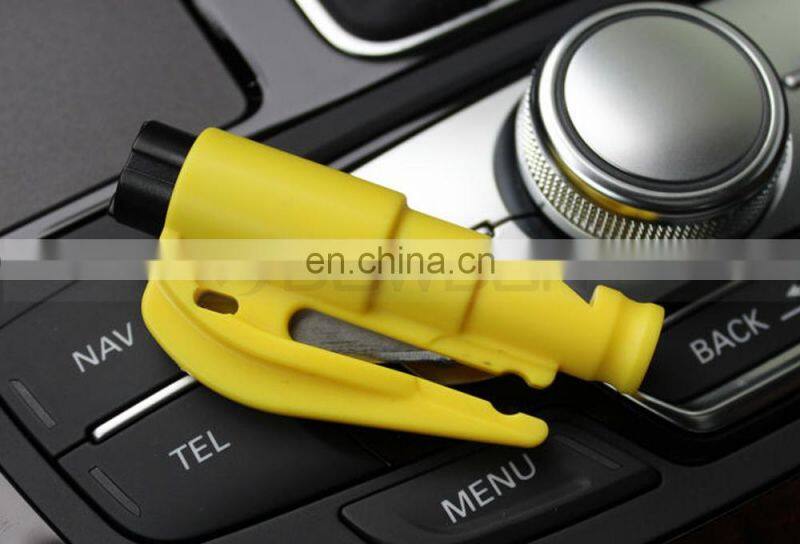 Kechain Safety Hammer Keyring Seat Belt Cutter Car Window Glass Breaker