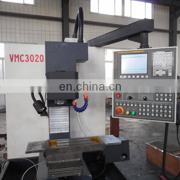 Mini hobby cnc milling machine metal machining center machine VMC3020