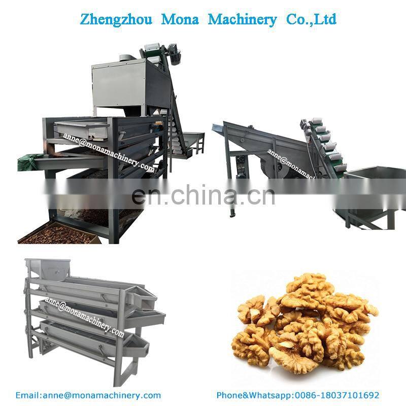 Walnut cracking processing line | walnut nuts shelling machine In United States
