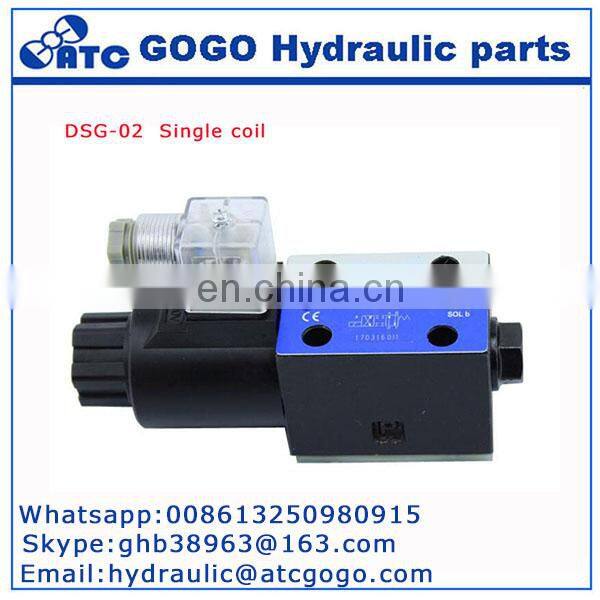 DSG02 2B Good quality DSG series high pressure Solenoid coil valve for hydraulic station