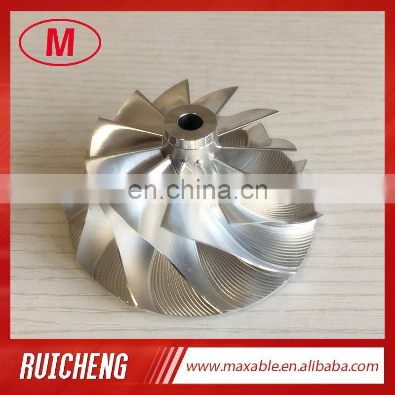 GT2871 452546-0005 53.11/70.98mm 11+0 blades bore:6.00mm aluminum 2618/Billet compressor wheel for 452546-0005/Trim 56 racing