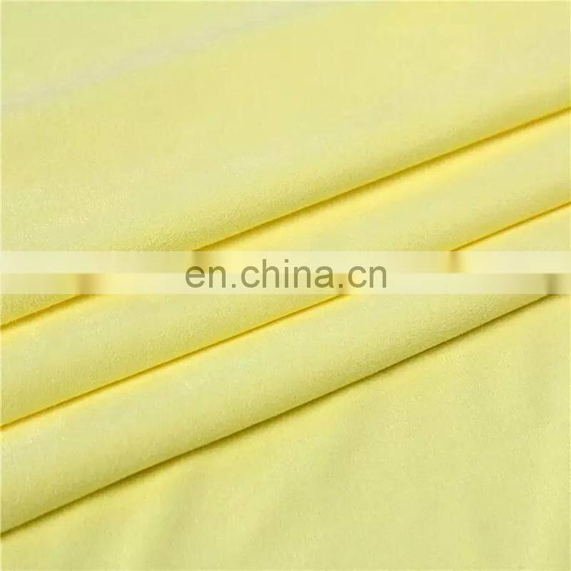 China supplier stretch knitting polyester suede cloth fabric