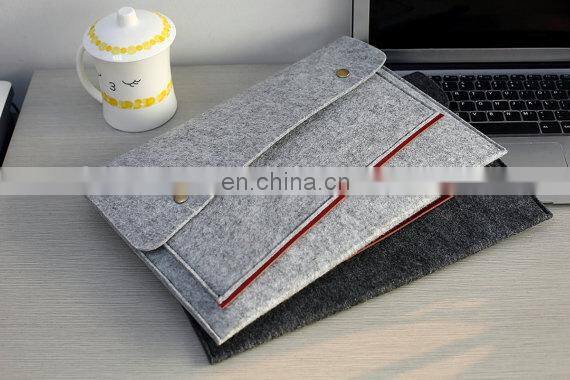 Chinese high quality polyester felt computer laptop sleeve case bag