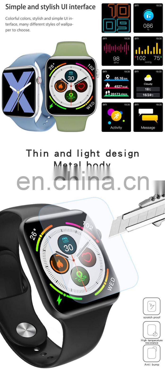 2020 Newest Products body temperature smart watch bracelet waterproof man relojes inteligentes bluetooth smartwatch sport band