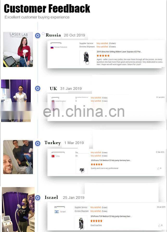 Germany TUV medical CE Alma big power diode laser 808 nm laser diodo 808 hair removal laser for salon