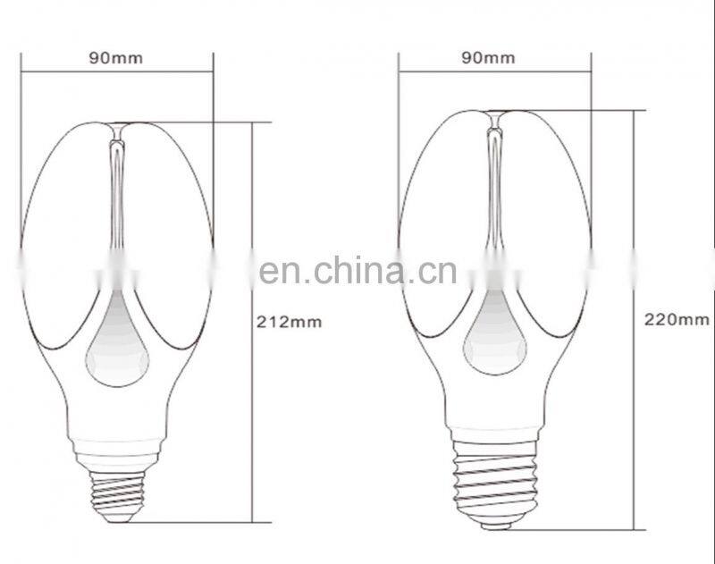 outdoor street light olive led light bulb 40W E27 4500lm ED90 led bulb light