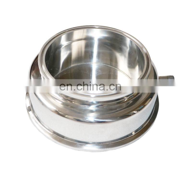 Stainless Steel Fully Jacketed Splatter Platter Tri clamp Collection Base