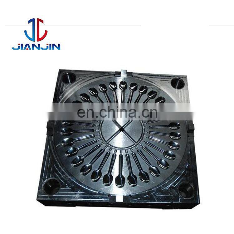 Custom Top Quality Disposable Plastic Injection Cake Fork Mould, Cake Knife Moulds and Spoon Mold