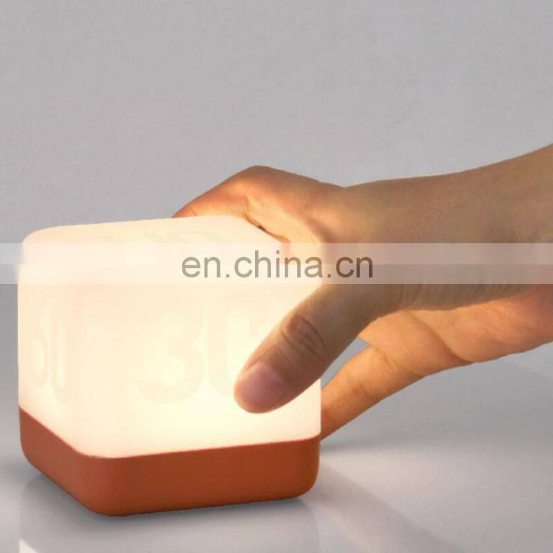 2020 amazon hot sale smart time night light baby night light USB rechargeable LED night light