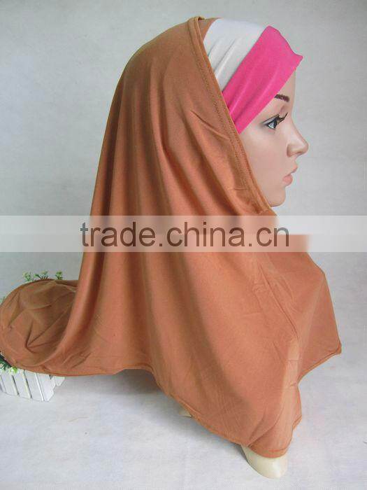 A560 fashion TWO PIECES elastic MUSLIM lycra HIJAB