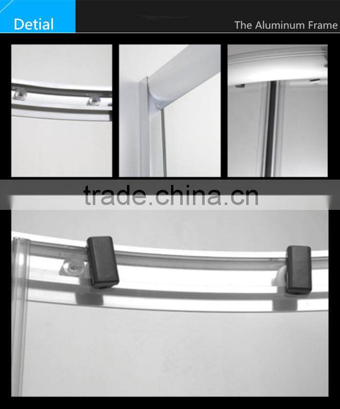 Acrylic Tray Freestanding Rectangle Portable Shower Room Glass Shower Enclosure