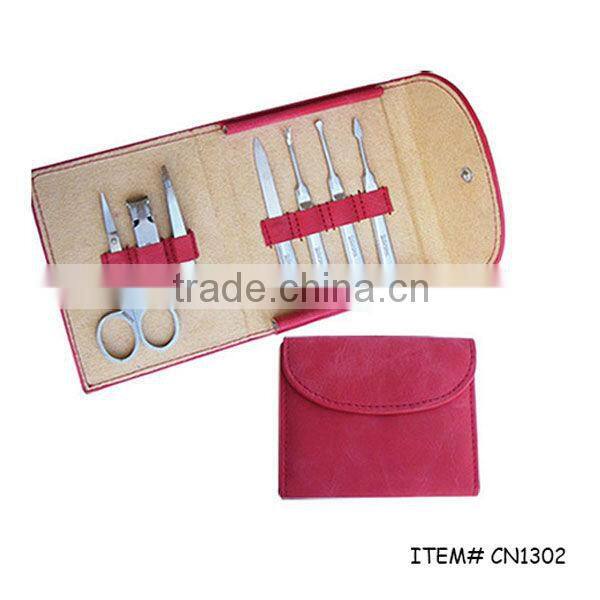 Metal buckle closure high quality manicure set