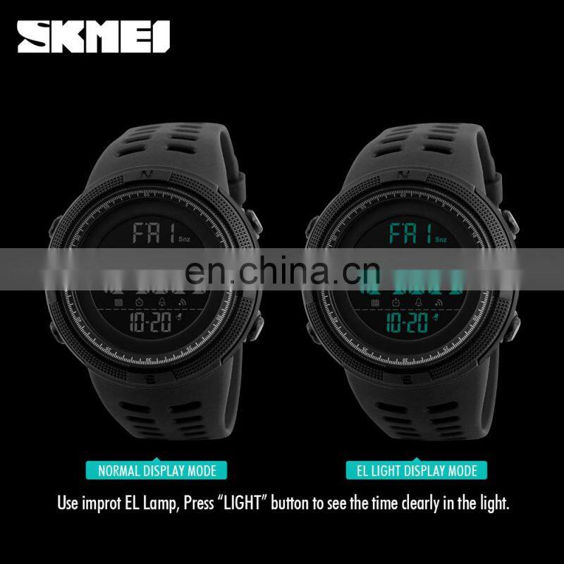Chinese Wholesale SKMEI 1251 Digital Sport Plastic Watches Men Military Relogio Masculino