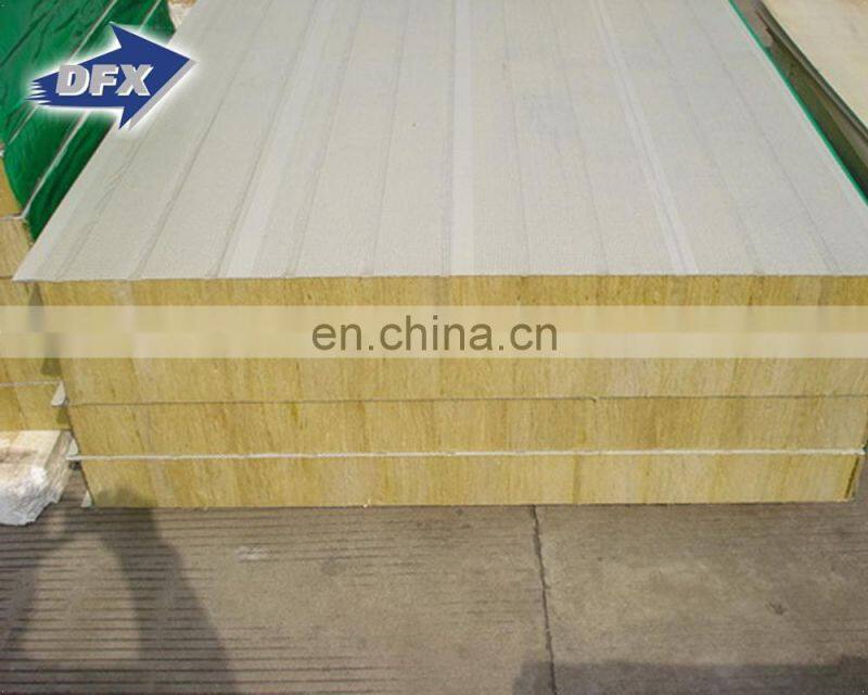China cheap multi-colored fiber glass wool insulated roof sandwich panel for steel building facade