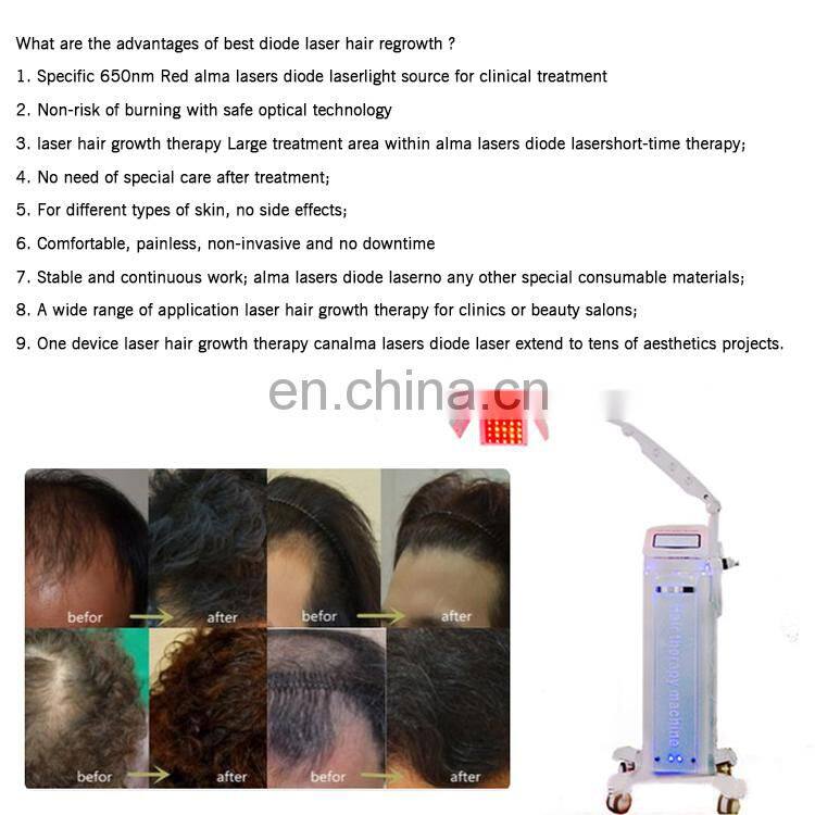 led ligh laser the best fast 7 days hair growth baby shampoo machine comb massager for stimulates hair growth high frequen