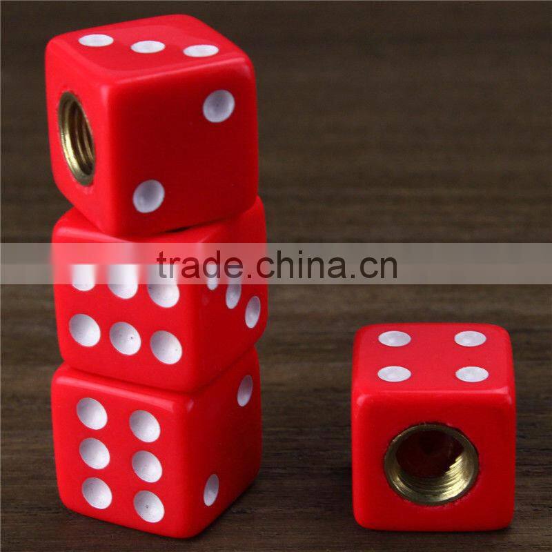 4 custom Green Dice Tire Wheel Stem Valve CAPS for Motorcycle Dirt Bike Bicycle Truck Hot Rod ATV Car