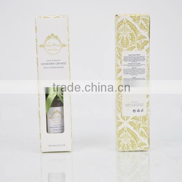 100ml Home fragrance Aroma Reed Diffuser with glass bottle with ribbon SA-2042