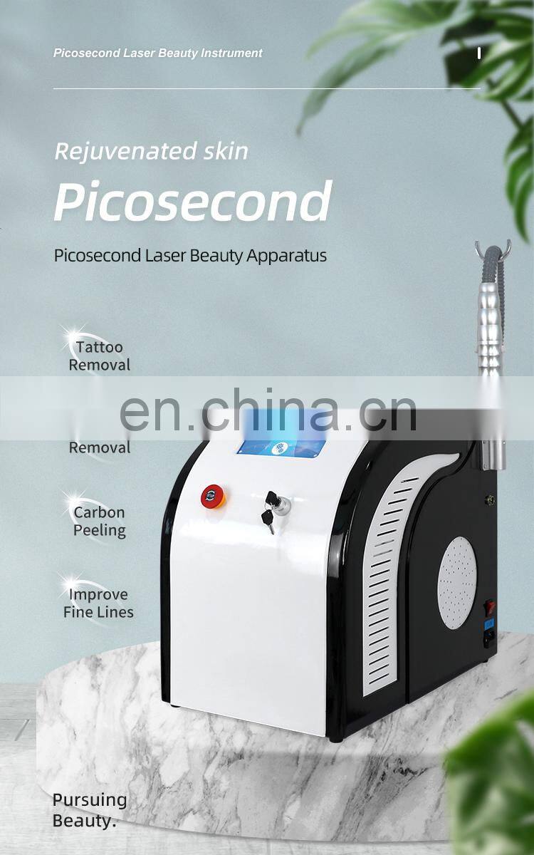 White Color Popular Portable Picosecond Laser Korea Tattoo Removal Equipment