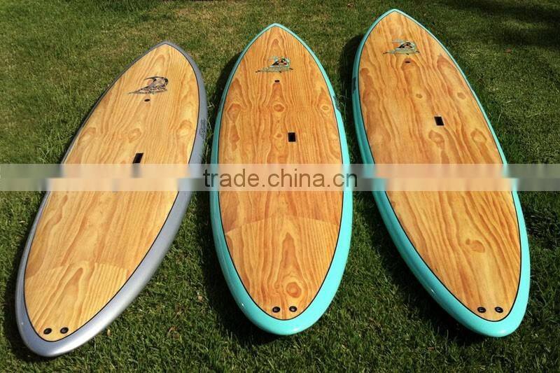 2016 water sports deck wooden paddle boards with eps foam core