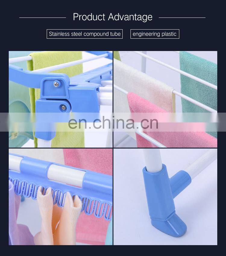 Extendable durable metal clothes drying rack