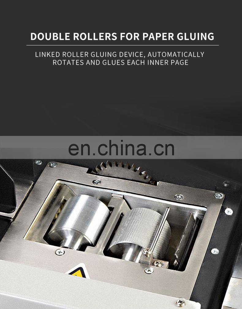 SBM-50D A4 high quality glue binding machine binder with Hot melt colloidal particles