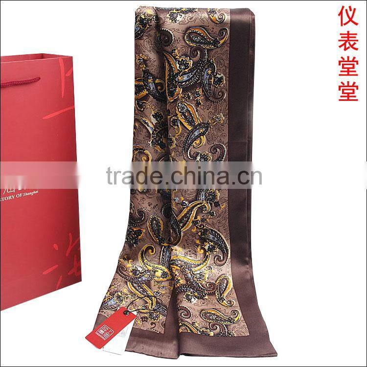 Silk printed men scarf