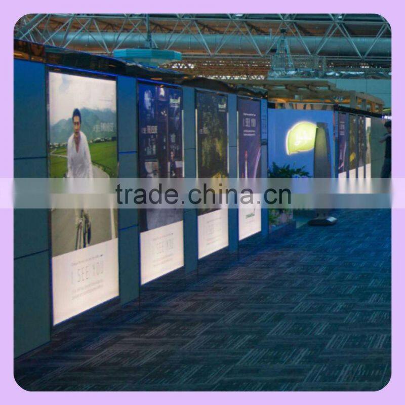 Glass window light box display