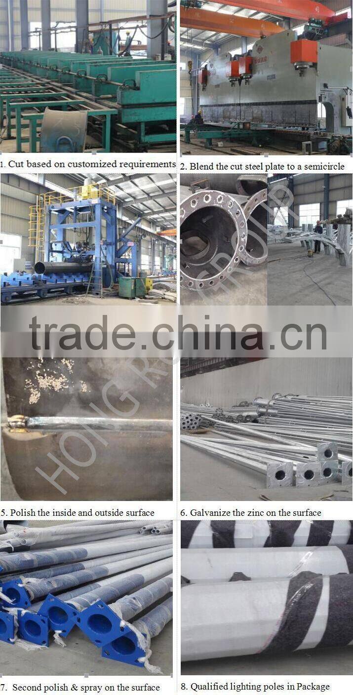 High Performance Galvanized Lamp Post with Cheap Price for Lamp Pole