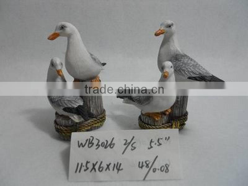 Cheap 3D Resin Seagull for sale home decoration