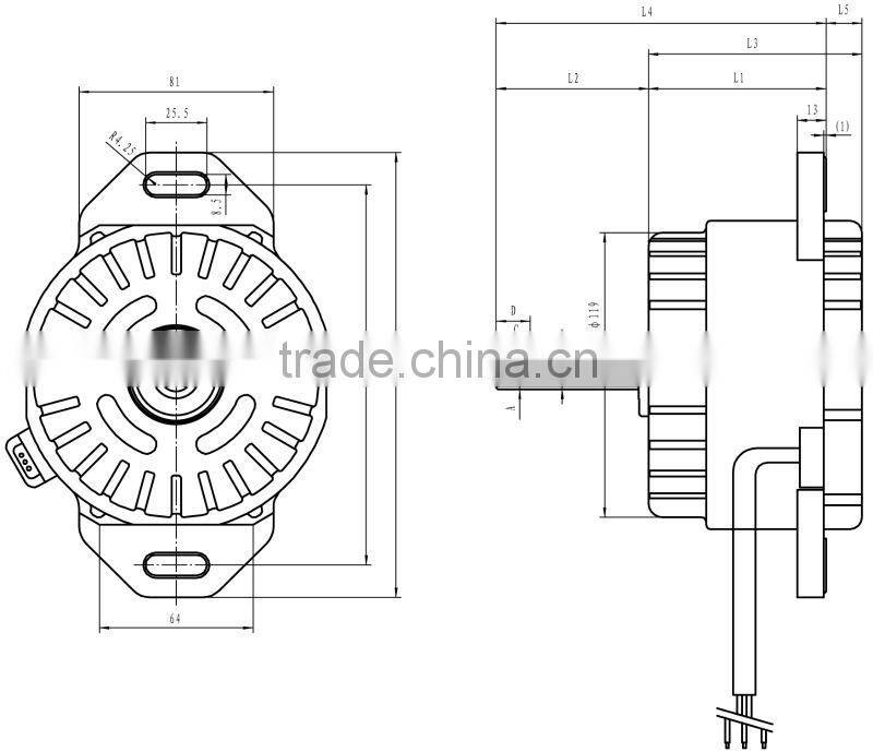 Resin packed motor for washing machine part