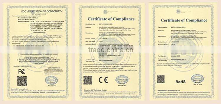 Christmas gift home decor wax battery operated candle led light