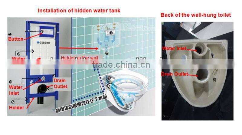 Wall Mounted WC Toilet