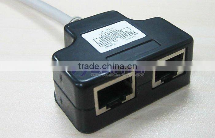 CAT5/6 Ethernet RJ45 LAN Port 1 to 2 Socket rj45 Splitter Connector